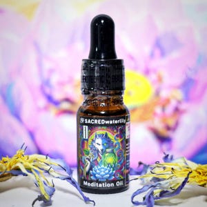 Blue Lotus Meditation Oil 10ML | High Potency True Nymphaea Caerulea Extract | Mindfulness , Lucid dream , Euphoric & Relax | Natural 0il