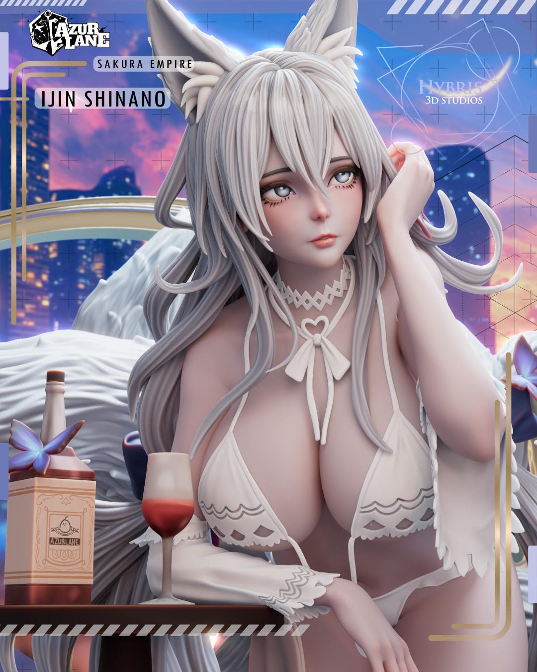 Azure Lane Shinano BIKINI 3D Printing Resin Model, GK Figurine, Game