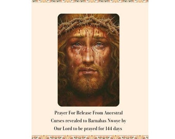 Prayer for release from ancestral curses_25 holy cards