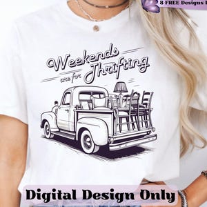 Weekends are for Thrifting Png, Antique Thrifting Sublimation Design, Flea Market Hunting Digital Design, Garage Sale Png, Junk Queen Png
