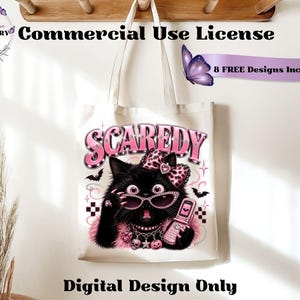 Bring a little drama and a lot of personality to your spooky season creations with this adorable Scaredy Cat Halloween PNG featuring a wide-eyed black cat in a glamorous pink coquette aesthetic. Dressed in sparkling rhinestone sunglasses, a pink leopard bow, layered jewelry, fluffy pink accents, and holding a trendy Y2K flip phone, this fashionable feline perfectly captures the playful side of Halloween.