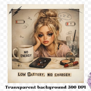 This Burnout Doll Meme PNG Bundle is packed with personality, attitude, and highly relatable humor your customers will instantly connect with. Featuring a trendy ransom letter PNG style paired with aesthetic doll imagery, this funny burnout PNG bundle captures real-life moods with phrases like emotionally unavailable, overstimulated and underpaid, running on iced coffee and anxiety, and more. Designed in a soft vintage aesthetic with modern meme humor, this bundle is perfect