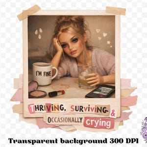 This Burnout Doll Meme PNG Bundle is packed with personality, attitude, and highly relatable humor your customers will instantly connect with. Featuring a trendy ransom letter PNG style paired with aesthetic doll imagery, this funny burnout PNG bundle captures real-life moods with phrases like emotionally unavailable, overstimulated and underpaid, running on iced coffee and anxiety, and more. Designed in a soft vintage aesthetic with modern meme humor, this bundle is perfect