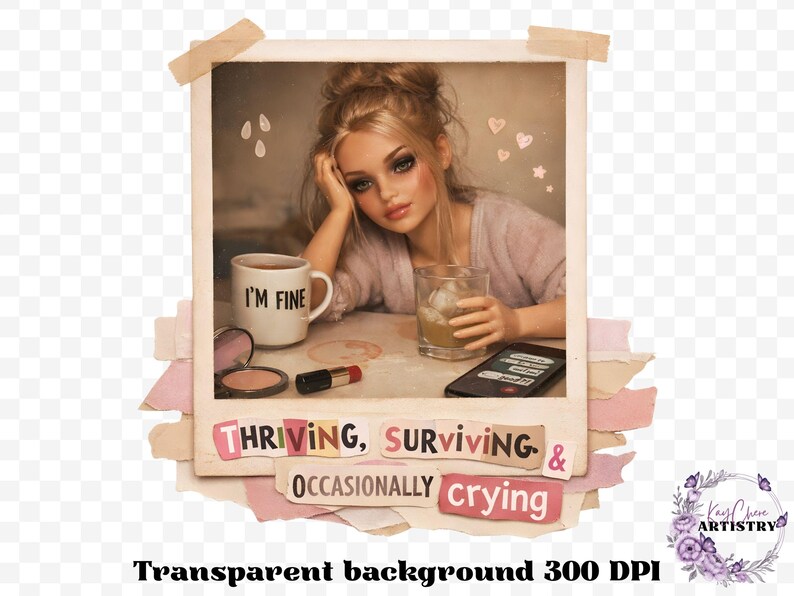 This Burnout Doll Meme PNG Bundle is packed with personality, attitude, and highly relatable humor your customers will instantly connect with. Featuring a trendy ransom letter PNG style paired with aesthetic doll imagery, this funny burnout PNG bundle captures real-life moods with phrases like emotionally unavailable, overstimulated and underpaid, running on iced coffee and anxiety, and more. Designed in a soft vintage aesthetic with modern meme humor, this bundle is perfect