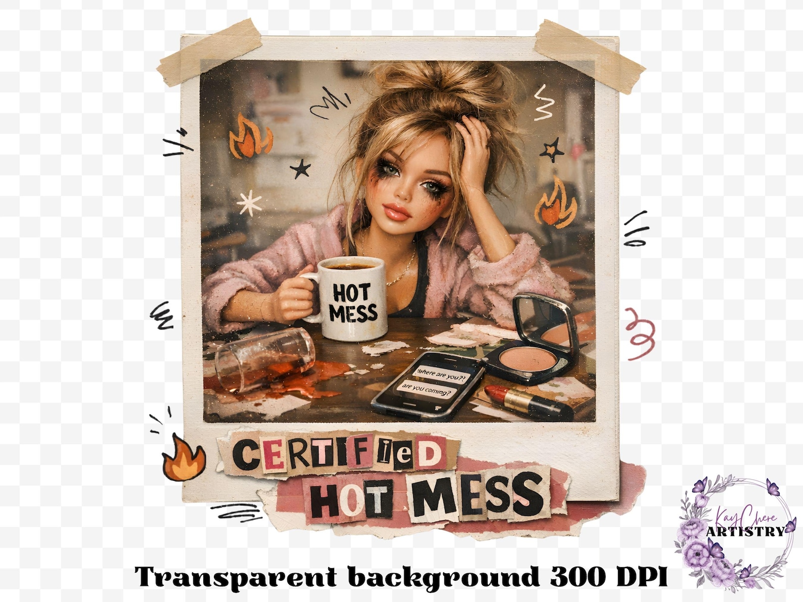 Ransom Letter Burnout Doll Meme PNG Bundle 15 Designs, Funny Meme Face ...