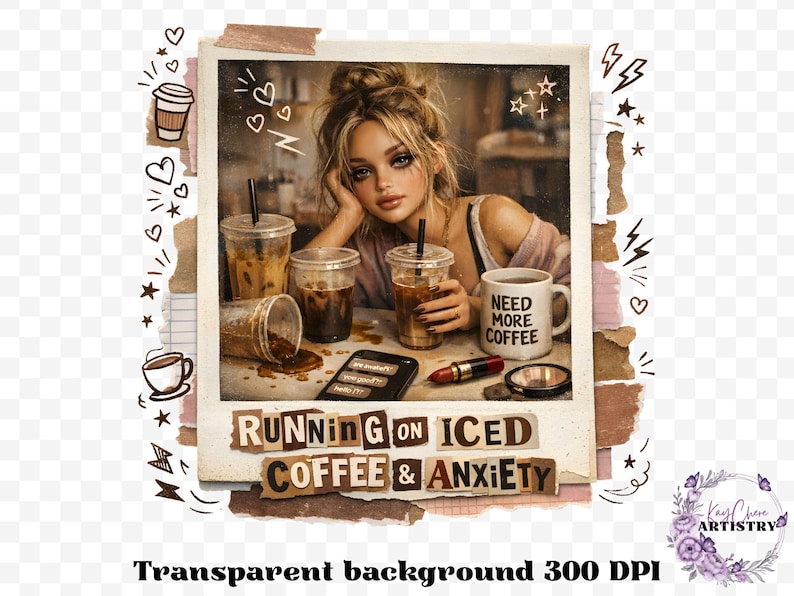 This Burnout Doll Meme PNG Bundle is packed with personality, attitude, and highly relatable humor your customers will instantly connect with. Featuring a trendy ransom letter PNG style paired with aesthetic doll imagery, this funny burnout PNG bundle captures real-life moods with phrases like emotionally unavailable, overstimulated and underpaid, running on iced coffee and anxiety, and more. Designed in a soft vintage aesthetic with modern meme humor, this bundle is perfect
