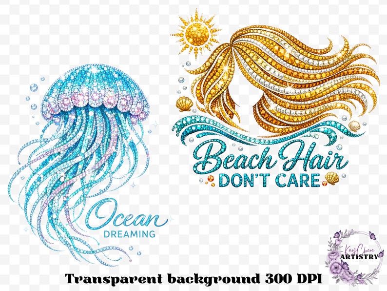 Bring the sparkle of summer to your creations with this stunning Rhinestone Beach PNG Bundle! This eye-catching beach lover PNG bundle features a vibrant collection of 18 high-quality summer beach PNG designs including waves, sea turtles, seahorses, starfish, flip flops, beach quotes, tropical drinks, and vacation graphics. Each design is created in a dazzling rhinestone style with bold turquoise, coral, gold, and ocean-inspired tones, making this the perfect tropical vacation PNG bundle