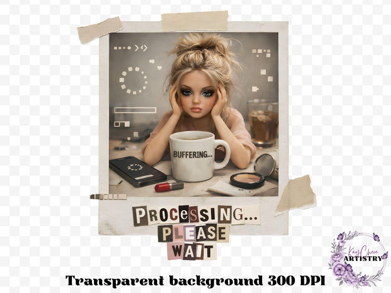 This Burnout Doll Meme PNG Bundle is packed with personality, attitude, and highly relatable humor your customers will instantly connect with. Featuring a trendy ransom letter PNG style paired with aesthetic doll imagery, this funny burnout PNG bundle captures real-life moods with phrases like emotionally unavailable, overstimulated and underpaid, running on iced coffee and anxiety, and more. Designed in a soft vintage aesthetic with modern meme humor, this bundle is perfect