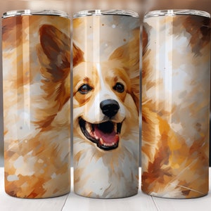 Corgis Tumbler, anpassbare Wrap, Skinny Tumbler Wrap, Tumbler Download, Digital Tumbler
