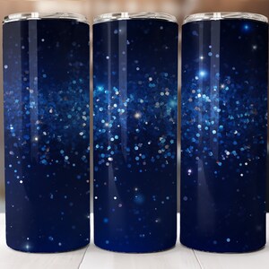 Blue glitter Tumbler, Skinny tumbler, digital tumbler, tumbler download, sparkle tumbler