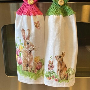 Bunnies Easter Kitchen Hand Towel