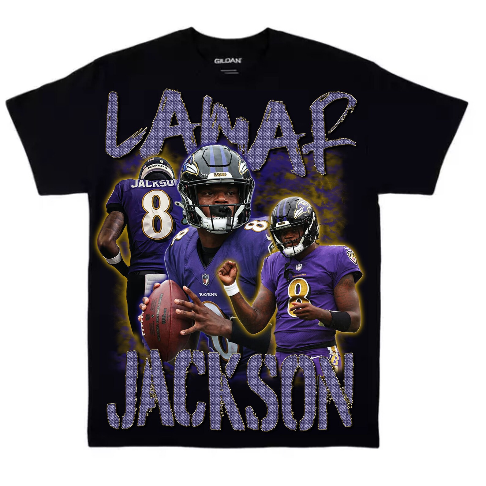 Lamar Jackson Png, Lamar Jackson T-shirt PNG, Lamar Jackson Shirt, Vintage Oversized Sport Tee 