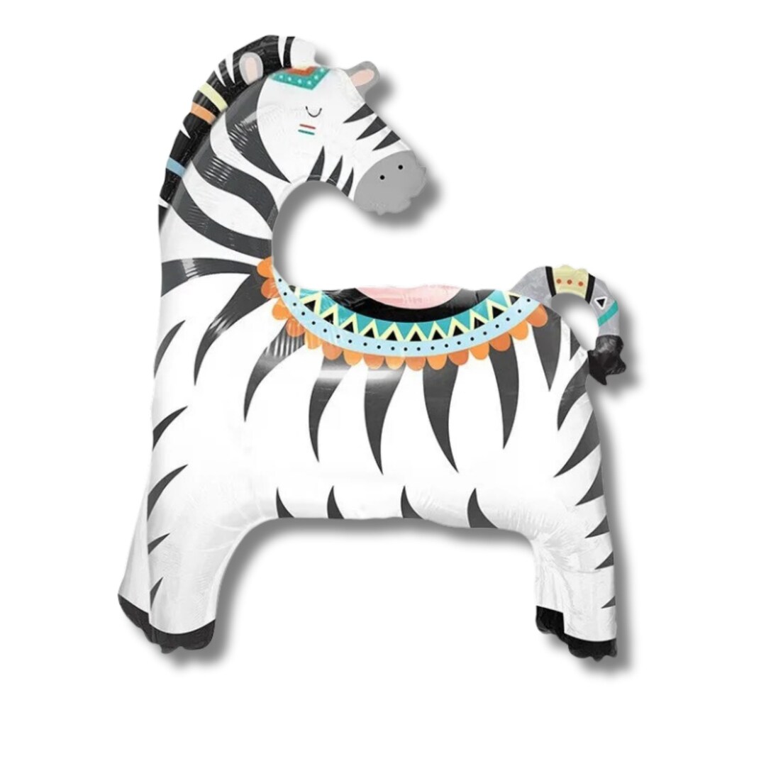 Zebra Balloon Wild One Party Two Wild Party Safari Party Etsy