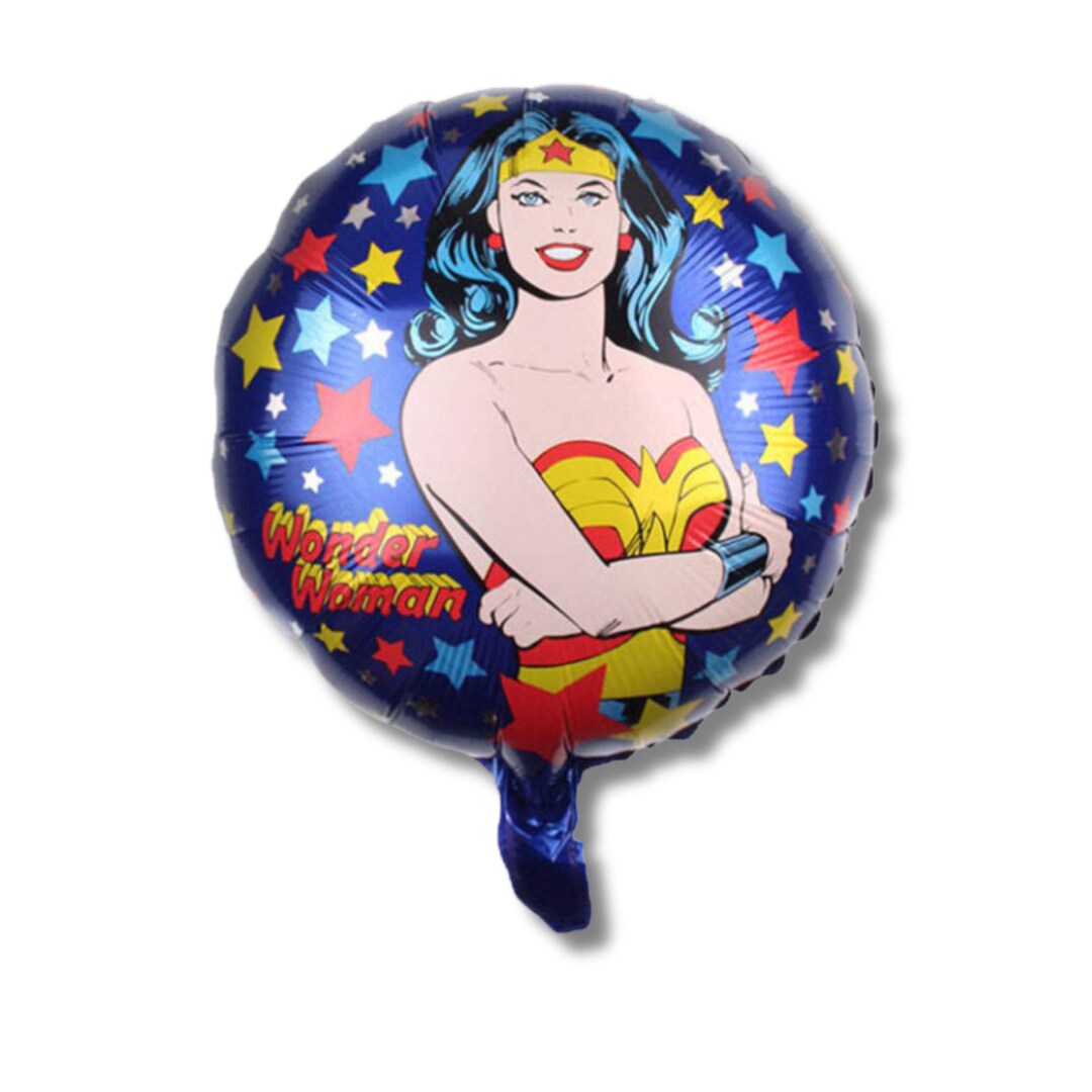 Wonder Woman Balloon Wonder Woman Party Wonder Woman Party Etsy