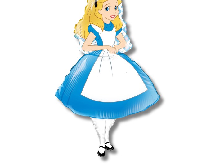 Alice Tea Time Mad Hatter Balloon Blue Confetti Clear Balloons Girls