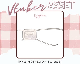 Parche para el ojo, accesorio listo para usar para Vtuber, compatible con Live2D y PNGTuber.