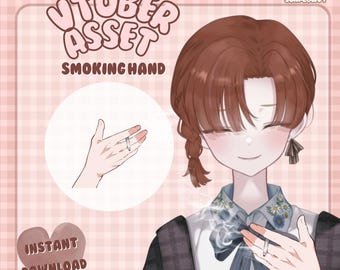 Fumar / Activo de Vtuber / Accesorio de mano para Live2D