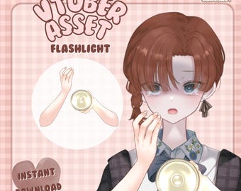 Linterna espeluznante / Activo para Vtuber / Accesorio de mano para Live2D