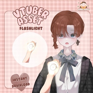 Flashlight | Vtuber Asset | Hand Accessory for Live2D