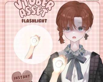 懐中電灯｜Vtuberアセット｜Live2D用ハンドアクセサリー