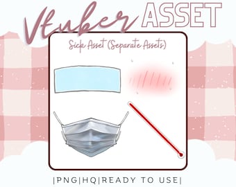 Paquete Sick / Activo Vtuber / Accesorio para Live2D