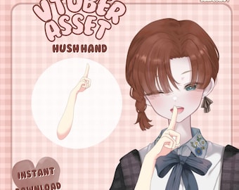 Hush Hand | Vtuber Asset | Accessory for Live2D