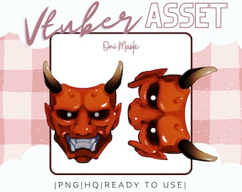 Vtuber Asset - Oni Demon Mask - Vtube Studio