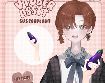 Berenjena Sus / Activo Vtuber / Accesorio de mano para Live2D