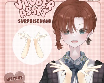 Sorpresa / Activo para Vtuber / Accesorio de mano para Live2D