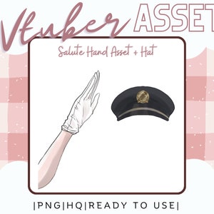 Vtuber Asset Salute and Cap Asset Police-cosplay