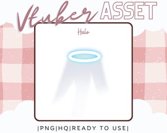 Vtuber Angel Halo Asset para VTube Studio, accesorio para cabeza brillante, accesorio celestial para streamer