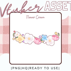 Vtuber Asset Flower Crown Asset