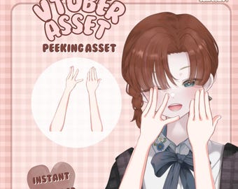 Peeking Hand | Vtuber Asset | Accessory for Live2D