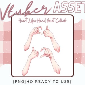 Vtuber Asset Like Heart Hand Asset