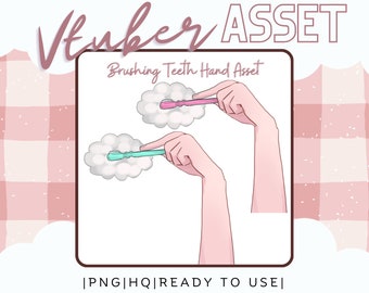 Cepillo de dientes / Activo para Vtuber / Accesorio para Live2D