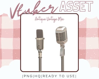 Vintage Mic | Vtuber Asset | Accessory for Live2D
