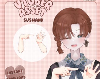 Sussy Hand Meme | Vtuber Asset | Hand Accessory for Live2D