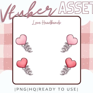 Vtuber Asset Heart Headband Asset Valentines