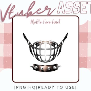 Vtuber Asset - Muffle Asset Mouth - Prop Accessory - Streaming Asset for Live2D or PNGTuber