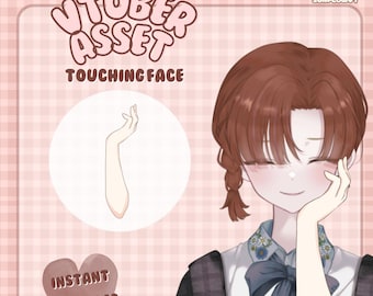 Tocar la cara - Activo/Accesorio de mano para Vtuber en Live2D
