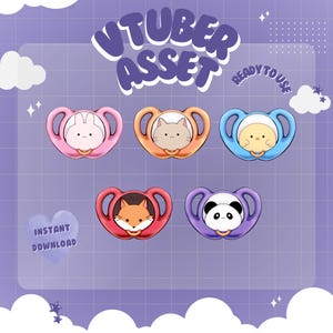 Recurso para Vtuber - Bebê com Chupeta - Resgate de Pontos do Canal - Acessório para Streaming em Live2D