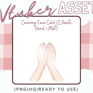 Vtuber Asset - Cold - Prop Accessory Overlay Hand Asset - Streaming Asset for Live2D or PNGTuber