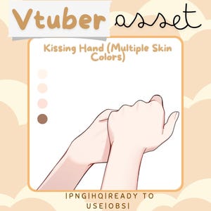 Vtuber Asset Kissing Hand Hand Asset Multiple Skin Color