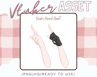 Vtuber Asset - Rękawice Hush - Vtube Studio