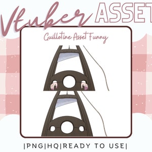 Vtuber Asset - Guillotine - Halloween -  Prop Accessory Overlay - Streaming Asset for Live2D or PNGTuber