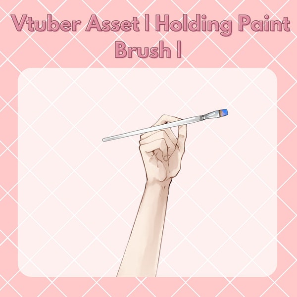 Vtuber Asset Hand Asset Holding Paintbrush