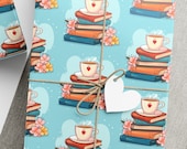 Books and Tea Gift Wrap