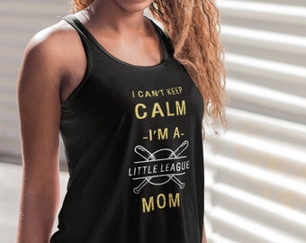 Little League Mom Racerback Tank / Baseball Mom Tank Top