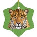 Jaguar Ornament Green Ceramic