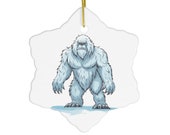 Blue Yeti Ceramic Ornament